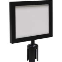 Cadre d'enseigne pour poteau de barri&egrave;re pour le contr&ocirc;le des foules, Noir Toolneeds Inc.