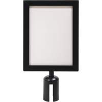 Sign Frame for Crowd Control Post, Black Toolneeds Inc.
