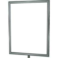 Heavy-Duty Vertical Sign Holder for Classic Posts, Polished Chrome Toolneeds Inc.
