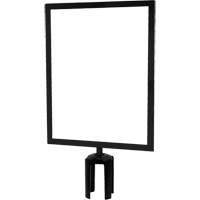 Heavy-Duty Horizontal Sign Holder with Tensabarrier&reg; Post Adapter, Black Toolneeds Inc.