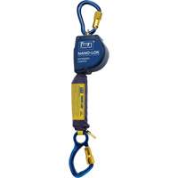 Nano-Lok Extended Length Self Retracting Lifeline, 10', Dyneema&reg;, Swivel Toolneeds Inc.