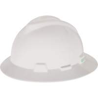 V-Gard&reg; Slotted Full-Brim Hardhat, Pinlock Suspension, Non-Vented Toolneeds Inc.