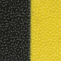 Airsoft Anti-Fatigue Mat, Pebbled, 3' x 5' x 3/8", Black/Yellow, PVC Sponge Toolneeds Inc.