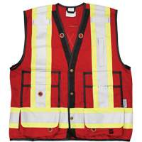 Open Road&reg; Surveyor Vest, Red, Large, Polyester Toolneeds Inc.