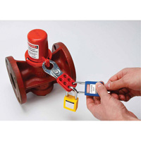 Housse de s&eacute;curit&eacute; pour fontaine et dispositif de cadenassage pour robinet &agrave; tournant, Ensemble Vanne/Robinet &agrave; eau Toolneeds Inc.