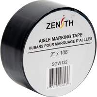 Aisle Marking Tape, 2" x 108', PVC, Black Toolneeds Inc.