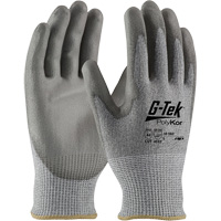 G-Tek&reg; PolyKor&reg; Cut Resistant Gloves, Size Small, 13 Gauge, Polyurethane Coated, Polyethylene Shell, ASTM ANSI Level A4/EN 388 Level 5/EN 388 Level D Toolneeds Inc.