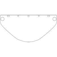 Dynamic Universal Fit Safety Visor, Polycarbonate, Clear Tint Toolneeds Inc.