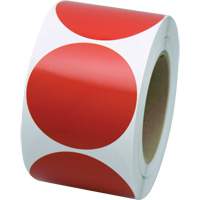 Formes de marquage, Cercle, 3" lo x 3" la, Rouge, Vinyle Toolneeds Inc.