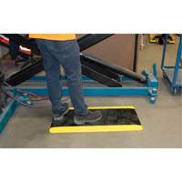 Anti-Fatigue Matting, Diamond, 1-2/3' x 3-1/4' x 3/4", Black/Yellow, Polyurethane Toolneeds Inc.