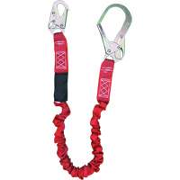 ShockSorb Internal Shock Lanyard, 6', Rebar Hook Center, Snap Hook Leg Ends, Polyester Toolneeds Inc.
