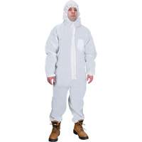 Hooded Coveralls, Medium, White, SMS Toolneeds Inc.