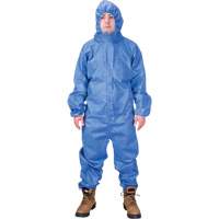 Hooded Coveralls, Medium, Blue, SMS Toolneeds Inc.