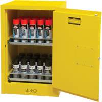 Flammable Aerosol Storage Cabinet, 12 gal., 1 Door, 23" W x 35" H x 18" D Toolneeds Inc.