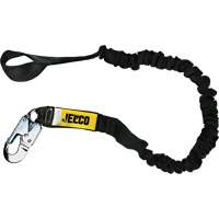 Arc Flash Shock Absorbing Lanyard, 6', Locking Snap Hook Center, Choke-Off Loop Leg Ends, Nylon Toolneeds Inc.
