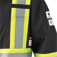 7702BK FR-Tech&reg; 88/12 FR Arc Rated Coveralls, Size 36, Black, 9.7 cal/cm² Toolneeds Inc.