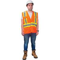 CSA-Compliant High-Visibility Surveyor Vest, High Visibility Orange, X-Large, Polyester Toolneeds Inc.