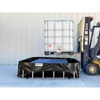 Ultra-IBC Berm&reg; Spill Berm, 400 US gal. Capacity, 6' W x 6' L x 18" H, L-Bracket Toolneeds Inc.