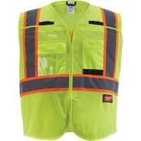 Veste de s&eacute;curit&eacute; pour signaleur, Jaune lime haute visibilit&eacute;, Moyen/Petit Toolneeds Inc.