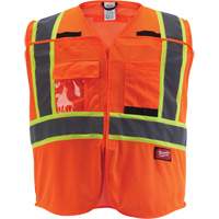 Veste de s&eacute;curit&eacute; pour signaleur, Orange haute visibilit&eacute;, Moyen/Petit Toolneeds Inc.