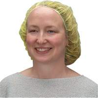 Bouffant Caps, Polypropylene, 21", Yellow Toolneeds Inc.