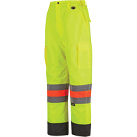 6041 Quebec Winter Traffic Control Pants, Polyester, X-Small, High Visibility Lime-Yellow Toolneeds Inc.