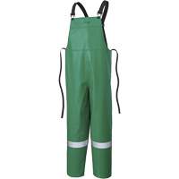 P43 035 CA-43&reg; FR Chemical- & Acid-Resistant Safety Bib Pants, Small, Green Toolneeds Inc.