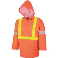R85 Ensemble imperm&eacute;able de s&eacute;curit&eacute; 3 pi&egrave;ces ignifuge Element FR, PVC, Petit, Orange haute visibilit&eacute; Toolneeds Inc.