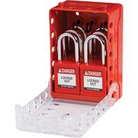 Ultra Compact Group Lockout Box with Nylon Safety Lockout Padlocks, Red Toolneeds Inc.