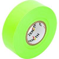 Flagging Tape, 1.1875" W x 164' L, Fluorescent Green Toolneeds Inc.
