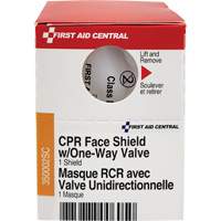 SmartCompliance&reg; Refill CPR Faceshield with One-Way Valve, Single Use Faceshield, Class 2 Toolneeds Inc.