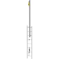 Latchways&reg; Vertical Ladder Lifeline with SRL Ladder Extension Post Kit, Stainless Steel Toolneeds Inc.