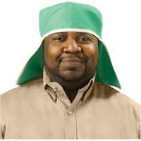 Chapeau avec couvre-nuque en coton ignifug&eacute; Weldlite, Taille unique, Vert Toolneeds Inc.