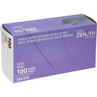 Gants jetables de calibre m&eacute;dical, Grand, Nitrile, 6 mils, Sans poudre, Noir, Classe 2 Toolneeds Inc.