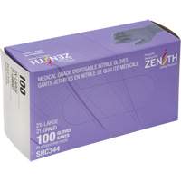 Gants jetables de calibre m&eacute;dical, 2T-Grand, Nitrile, 6 mils, Sans poudre, Noir, Classe 2 Toolneeds Inc.