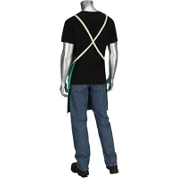 Tablier en satinette 100 % coton trait&eacute; FR Ironcat Dynamic, Salopette, Vert Toolneeds Inc.