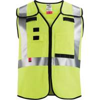 Gilet de s&eacute;curit&eacute; &agrave; maille d&eacute;tachable, Noir/Jaune lime haute visibilit&eacute;, Moyen/Petit Toolneeds Inc.