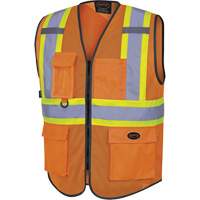 6960 Veste de s&eacute;curit&eacute; &agrave; maille en avant, Orange haute visibilit&eacute;, Moyen, Polyester Toolneeds Inc.