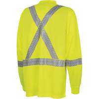 6905A Ultra-Cool Ultra-Breathable Long-Sleeved Safety Shirt, X-Small, High Visibility Lime-Yellow Toolneeds Inc.