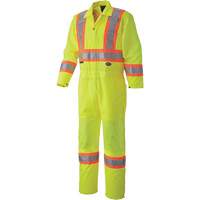 5999A Traffic Safety Coveralls, X-Small, High Visibility Lime-Yellow Toolneeds Inc.
