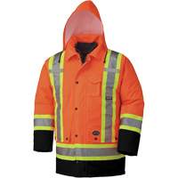 5020BB Manteau de s&eacute;curit&eacute; 7 en 1 imperm&eacute;able, Orange haute visibilit&eacute;, 2T-Grand Toolneeds Inc.