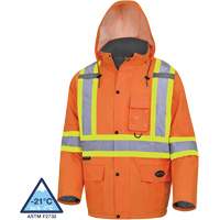 5030 Manteau de s&eacute;curit&eacute; matelass&eacute; imperm&eacute;able, Orange haute visibilit&eacute;, Petit Toolneeds Inc.
