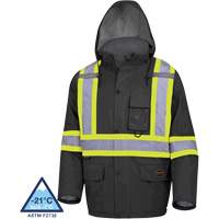 5031BK Manteau de s&eacute;curit&eacute; matelass&eacute; imperm&eacute;able, Noir, Petit Toolneeds Inc.
