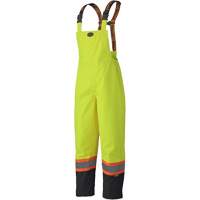 5405 300D Trilobal Ripstop Waterproof Bib Pants, Polyester, X-Small, High Visibility Lime-Yellow Toolneeds Inc.