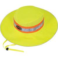 279 Chapeau de garde forestier avec sangle, Jaune lime haute visibilit&eacute;, Polyester Toolneeds Inc.