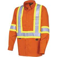 4441 Ultra-Cool Long-Sleeved Safety Shirt, Cotton, Small, High Visibility Orange Toolneeds Inc.