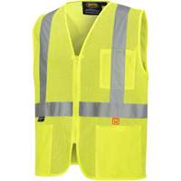 6944 Veste de s&eacute;curit&eacute; ignifuge, Jaune lime haute visibilit&eacute;, Petit, Polyester Toolneeds Inc.