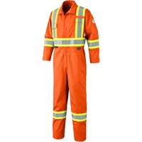 7705T FR-Tech&reg; Flame-Resistant Coverall with Leg Zippers, Size 40 (Tall), High Visibility Orange, 9.7 cal/cm² Toolneeds Inc.