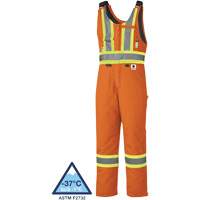 5534A Flame-Resistant Quilted Safety Overalls, Small, Orange Toolneeds Inc.