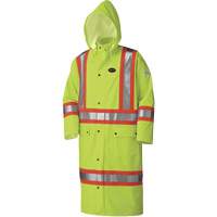 5897 Manteau long imperm&eacute;able et ignifuge, Grand, Jaune lime haute visibilit&eacute; Toolneeds Inc.